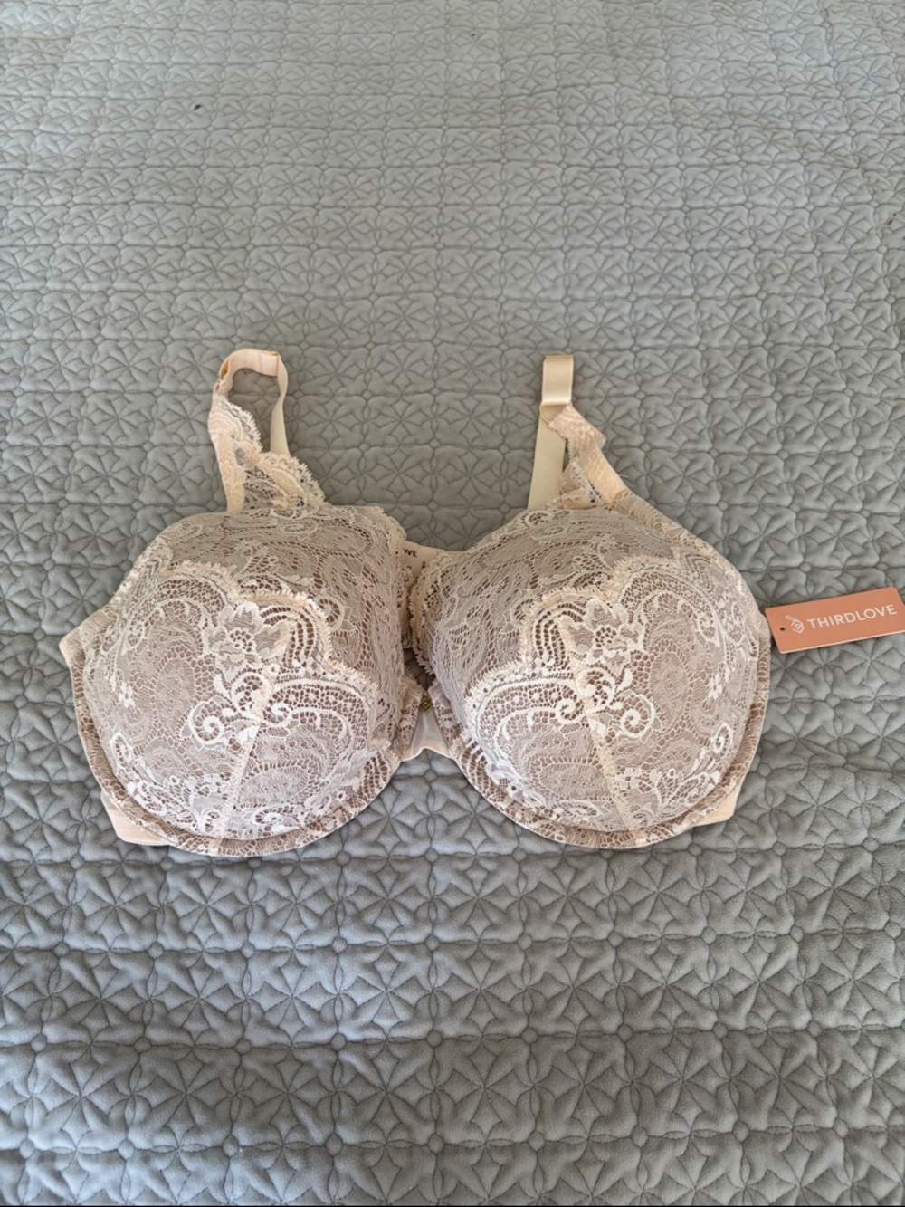 ThirdLove Lace Underwire Bra in Light Pink